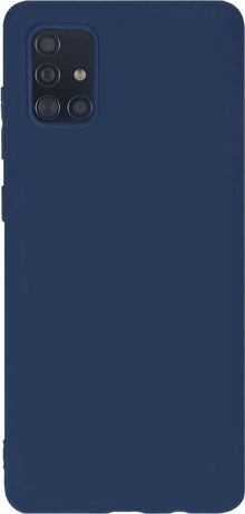 Samsung A51 Hoesje Siliconen Backcover Lichtgewicht - Donkerblauw