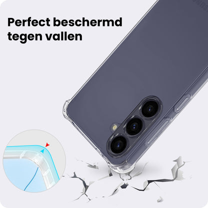 Samsung A37 Hoesje met Koord Backcover Shockproof - Transparant