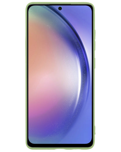 Samsung A54 Hoesje Siliconen Backcover Lichtgewicht - Groen