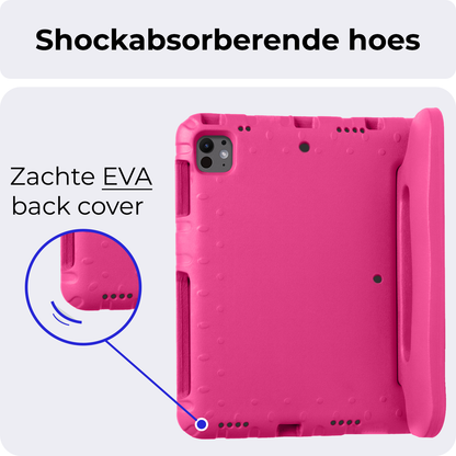 iPad Pro 2024 (11 inch) Kinderhoes Shockabsorberend Foam - Roze