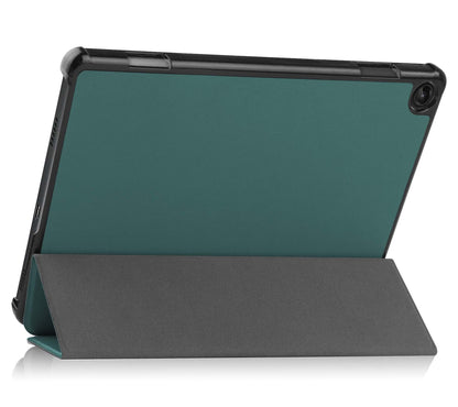 Lenovo Tab M10 (3rd gen) Trifold Bookcase Hoes - Donkergroen