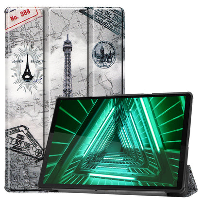 Lenovo Tab M10 FHD Plus 2nd Gen Trifold Bookcase Hoes - Eiffeltoren