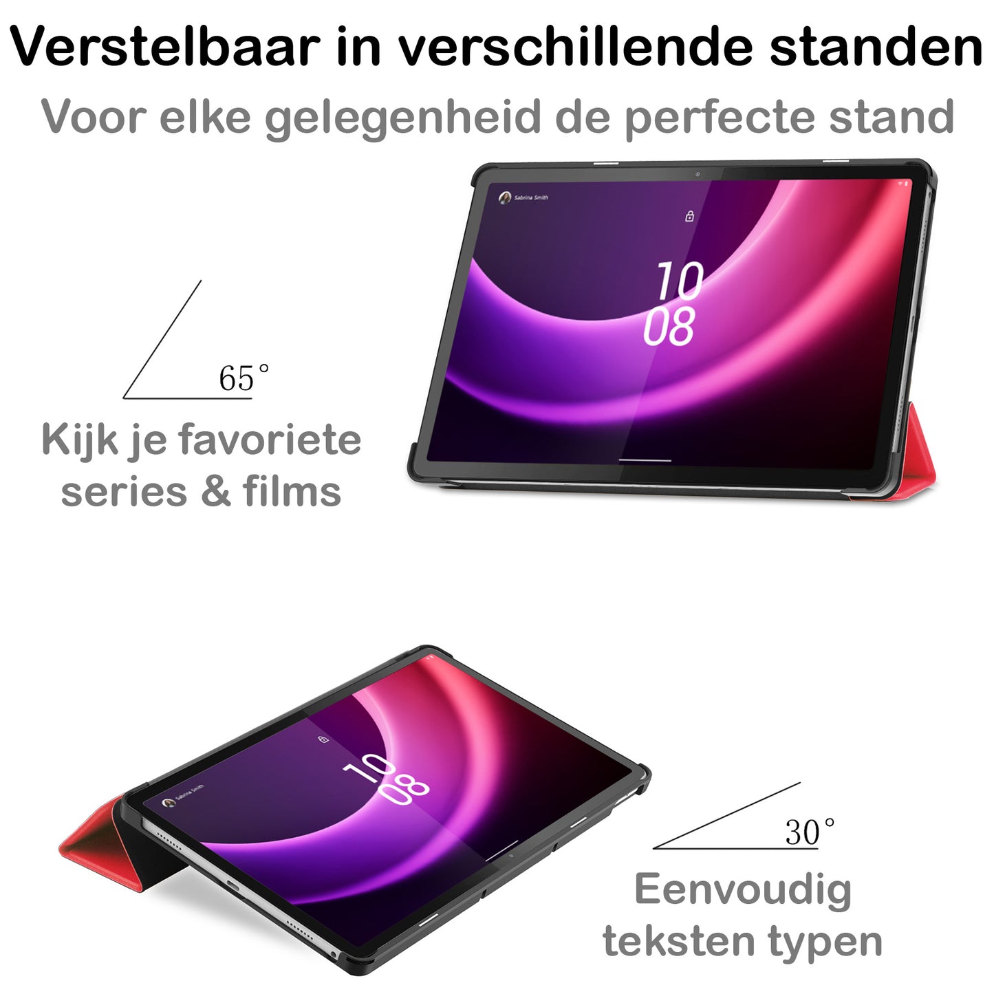 Lenovo Tab P11 (2e Gen) Hoesje Book Case - Rood