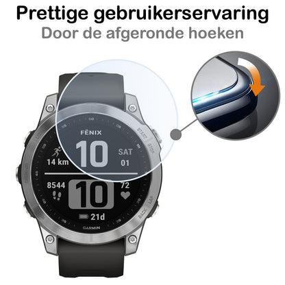 Garmin Fenix 7X Screenprotector Gehard Glas - Anti-kras