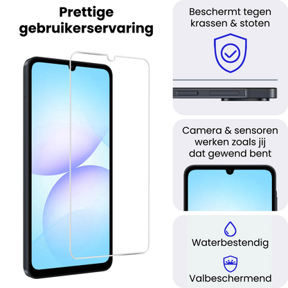 Samsung A07 Screenprotector Gehard Glas - Anti-kras