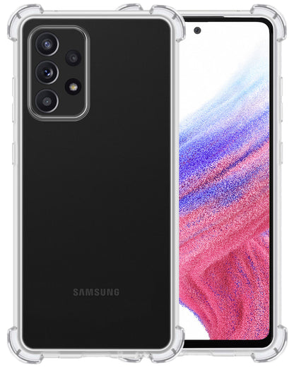 Samsung A53 Hoesje Shockproof Backcover Siliconen - Transparant