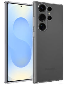 Samsung S25 Ultra Hoesje Siliconen Backcover Lichtgewicht - Transparant