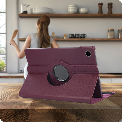 Samsung Galaxy Tab A9 Plus Trifold Bookcase Hoes 360 Graden Draaibaar - Paars