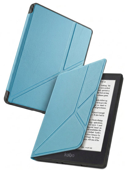 Kobo Nia Trifold Bookcase Hoes - Lichtblauw