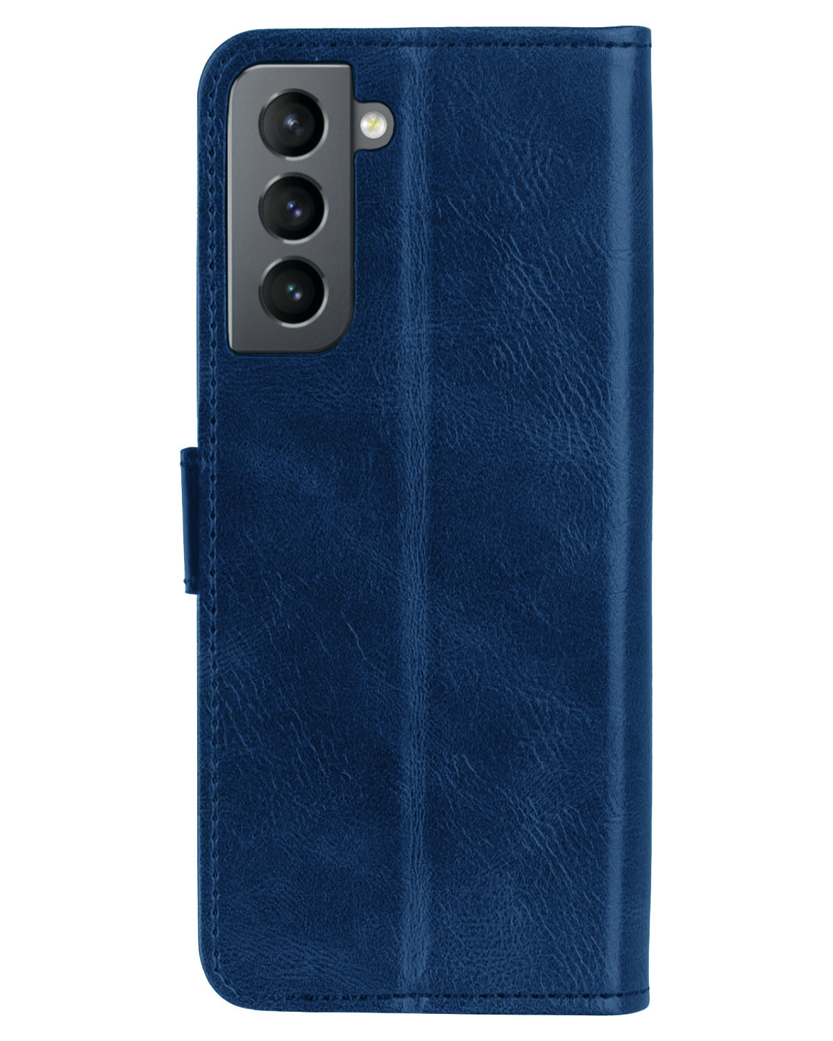 Samsung S21 Hoesje Book Case Kunstleer - Donkerblauw