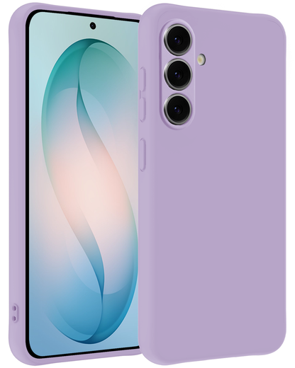 Samsung S26 Plus Hoesje Siliconen Backcover Lichtgewicht - Lila