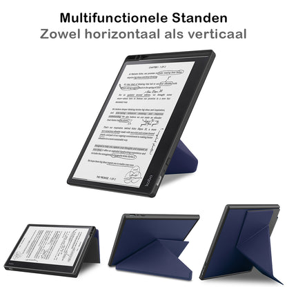 Kobo Elipsa 2E Trifold Bookcase Hoes - Donkerblauw