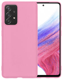 Samsung A53 Hoesje Siliconen Backcover Lichtgewicht - Lichtroze