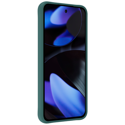 Google Pixel 9 Hoesje Siliconen Backcover Lichtgewicht - Donkergroen