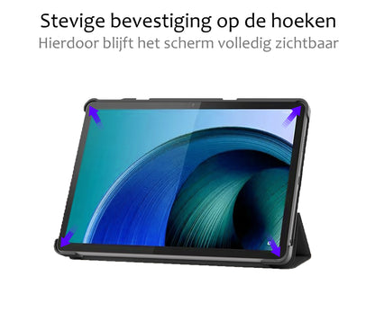 Lenovo Tab M10 5G Trifold Bookcase Hoes - Zwart