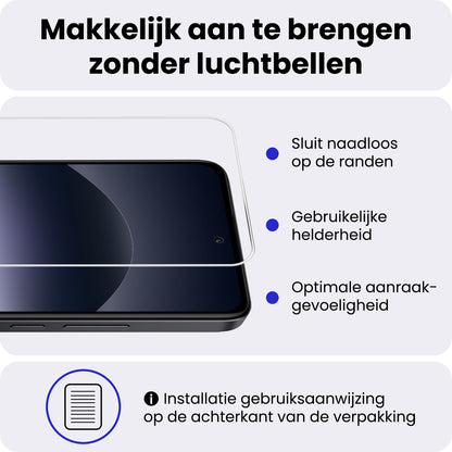 Xiaomi Redmi Note 14 5G Screenprotector Gehard Glas - Anti-kras