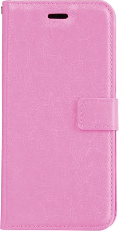 Hoes Geschikt voor iPhone 5s Hoes Bookcase Hoesje - Licht Roze