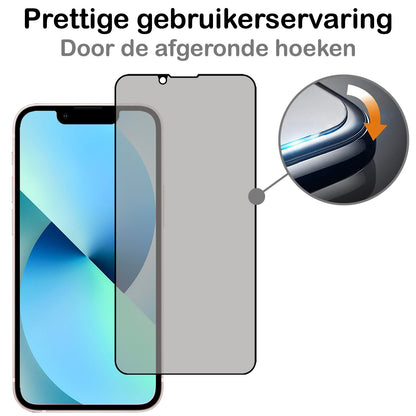 iPhone 14 Pro Max Screenprotector Gehard Glas - Privacy
