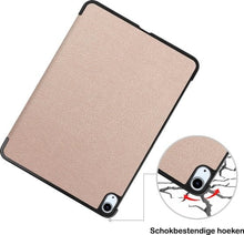 iPad Air 2020 Trifold Bookcase Hoes - Goud