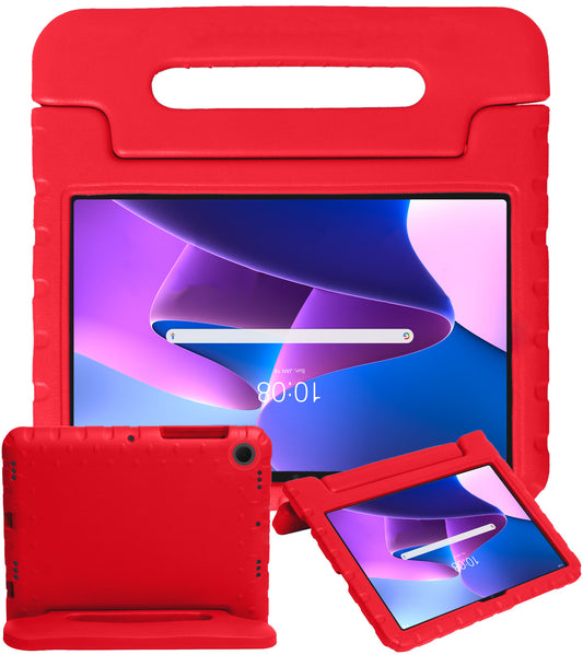 Lenovo Tab M10 Plus 3rd Gen Hoesje Kids Cover Bumper - Rood