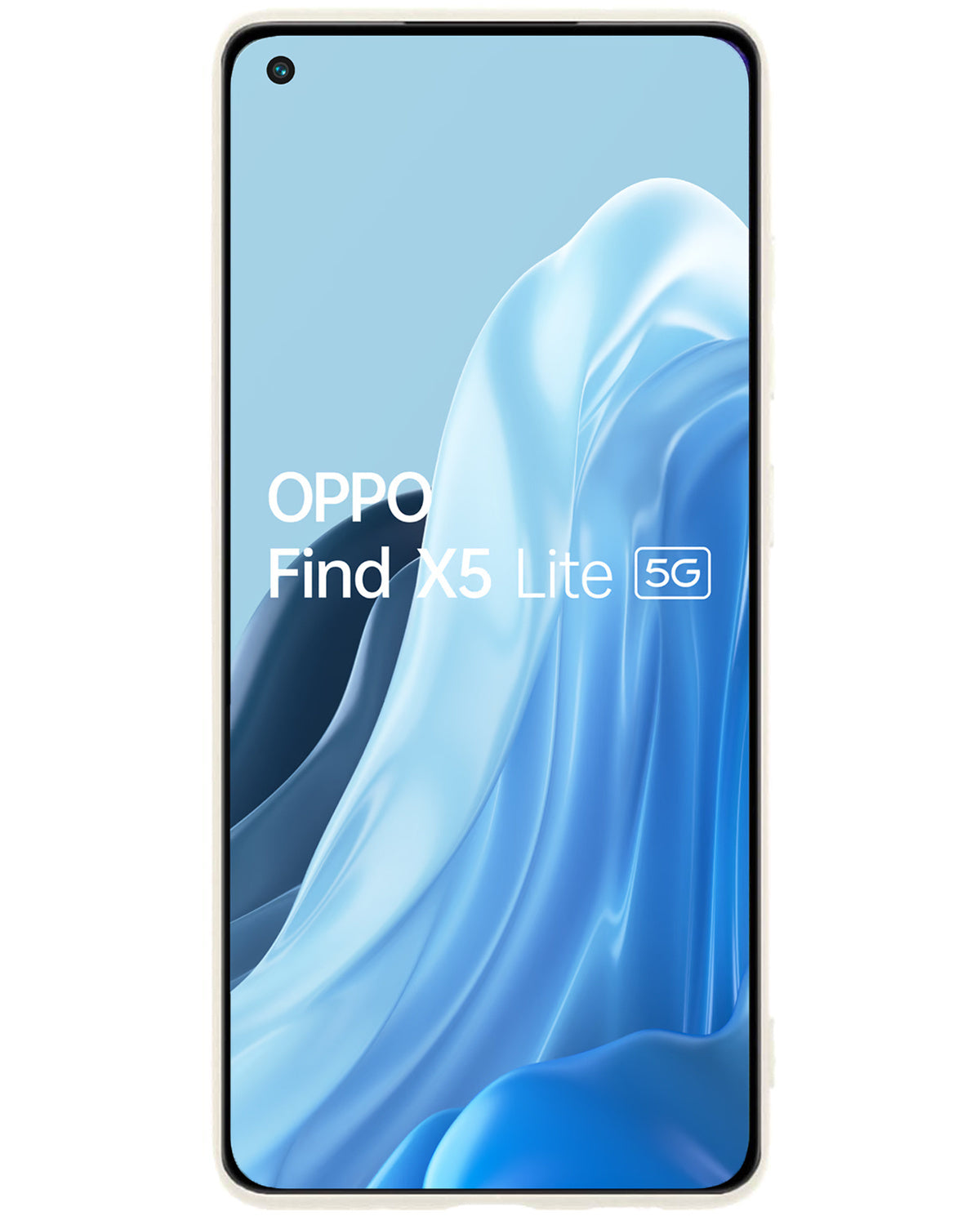 OPPO Find X5 Lite Hoesje Siliconen - Wit