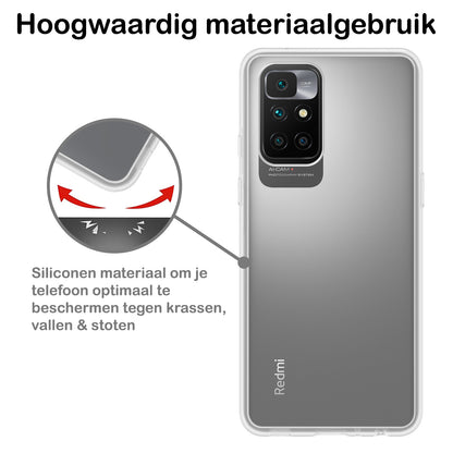 Xiaomi Redmi 10 2022 Hoesje Siliconen Backcover Lichtgewicht - Transparant