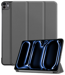 iPad Pro 2024 (13 inch) Trifold Bookcase Hoes - Grijs