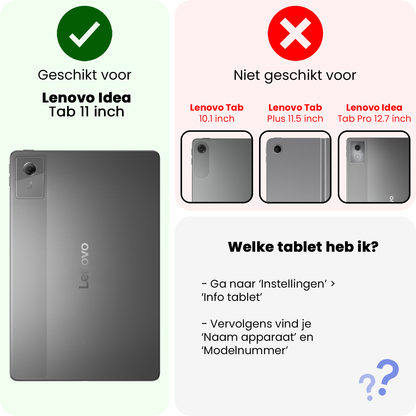 Lenovo Idea Tab Trifold Bookcase Hoes - Donkerblauw