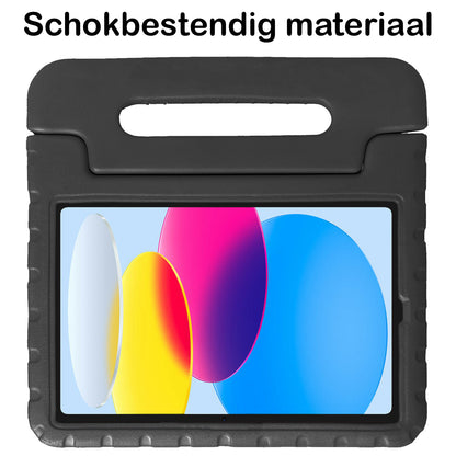 iPad 2022 / 2025 (A16 ) Kinderhoes Shockabsorberend Foam - Zwart