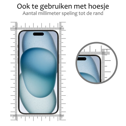 iPhone 15 Screenprotector Gehard Glas - Anti-kras