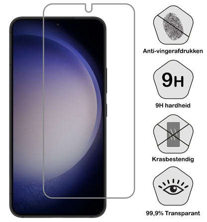 Samsung S23 Screenprotector Gehard Glas - Anti-kras