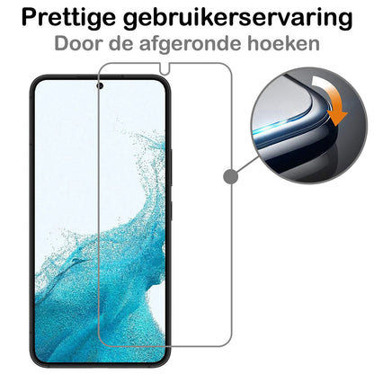 Samsung S22 Plus Screenprotector Tempered Glass