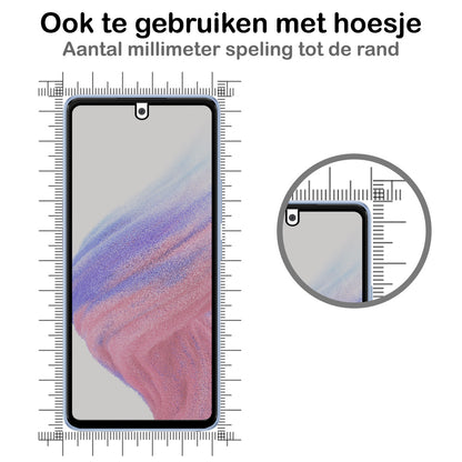 Samsung A53 Screenprotector Gehard Glas - Privacy
