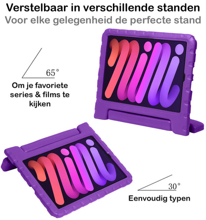 iPad Mini 6 Kinderhoes Shockabsorberend Foam - Paars
