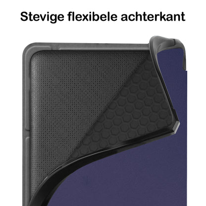 Kobo Libra 2 Trifold Bookcase Hoes - Donkerblauw