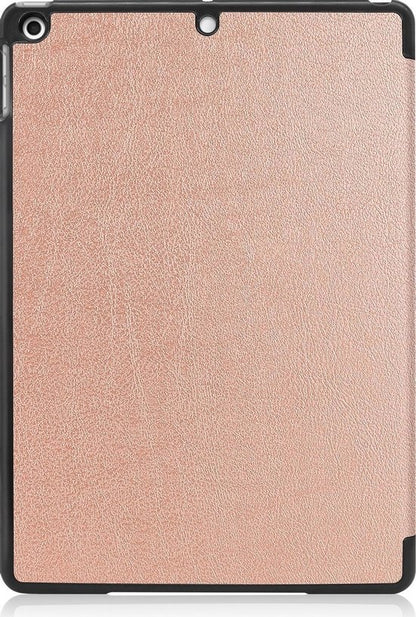 iPad 10.2 2020 Trifold Bookcase Hoes - Rosé goud