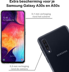 Samsung A30s/A50s Hoesje Siliconen Backcover Lichtgewicht - Transparant