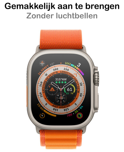 Screenprotector Geschikt voor Apple Watch Ultra Screenprotector Glas Gehard Screen Cover - Screen Protector Geschikt voor Apple Watch Ultra (49 mm) Screenprotector Tempered Glass