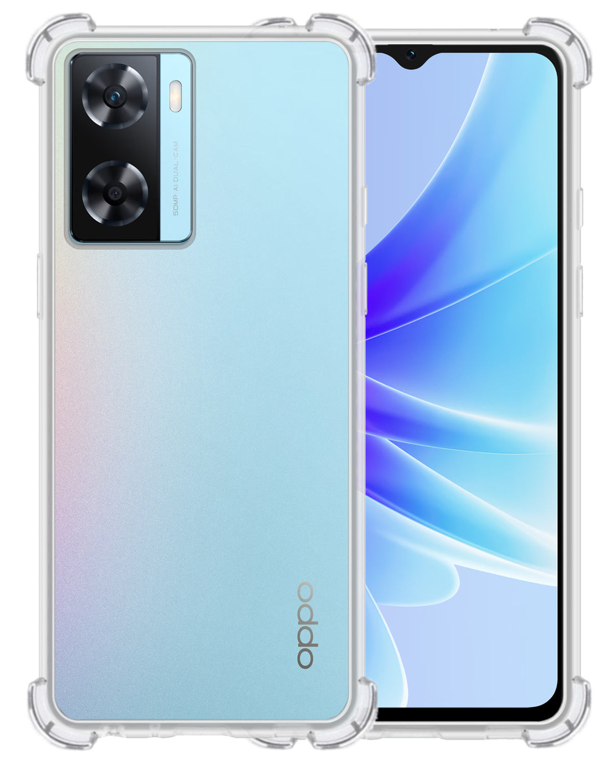 OPPO A57s Hoesje Shock Proof Siliconen - Transparant