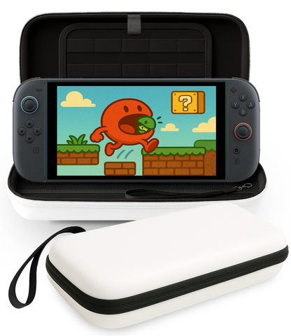 Nintendo Switch 2 Hard Cover Hoes met Koord - Wit