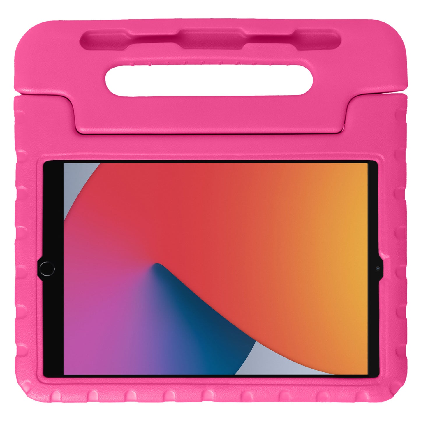 iPad 10.2 2021 Hoesje Kids Cover Bumper - Roze