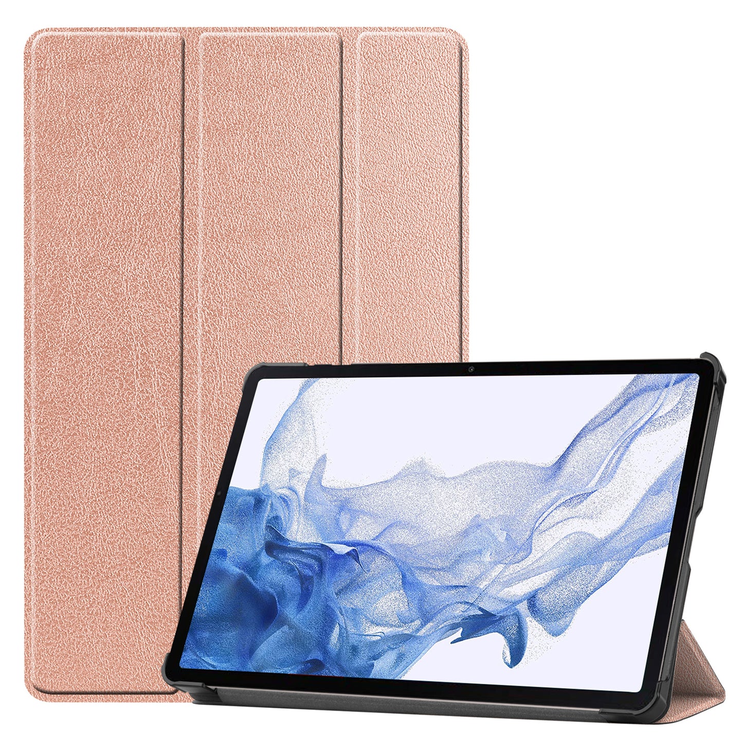 Samsung Galaxy Tab S9 Plus Tablethoes Smcpen Met Screenprotector - Rosðð goud