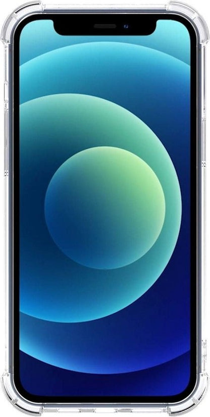 iPhone 12 Mini Hoesje Kaarthouder Backcover Shockproof - Transparant