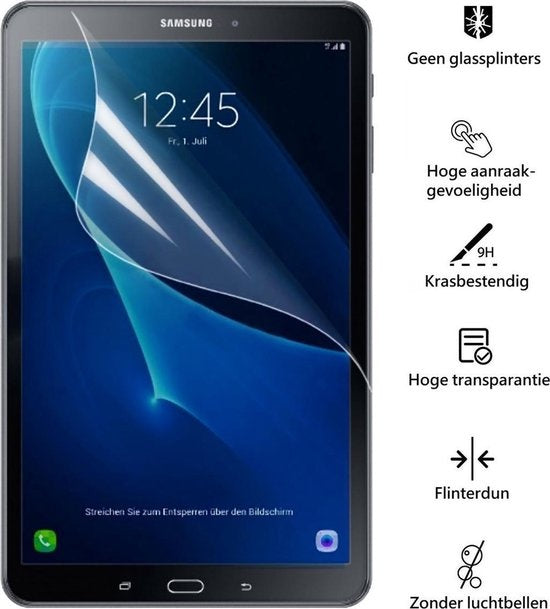 Screenprotector Folie Geschikt voor Samsung Galaxy Tab E 9.6 2015 Screen Protector Folie TPU Soft Touch