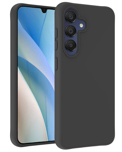 Samsung A15 Hoesje Siliconen Backcover Lichtgewicht - Zwart