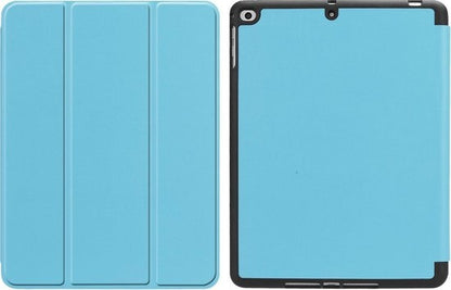 iPad 2017 Trifold Bookcase Hoes - Lichtblauw