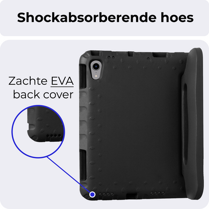 iPad Mini 7 Kinderhoes Shockabsorberend Foam - Zwart
