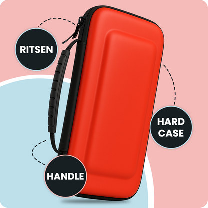 Nintendo Switch 2 Hard Cover Hoes met Spellen ruimte - Rood