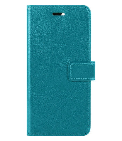 Samsung M22 Hoesje Bookcase Cover met Kaarthouder - Turquoise