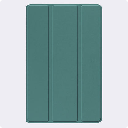 iPad 10.2 2019 Trifold Bookcase Hoes met Penhouder voor Apple Pen - Donkergroen
